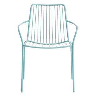 Pedrali Nolita Tuinstoel Met Armleuning Lichtblauw