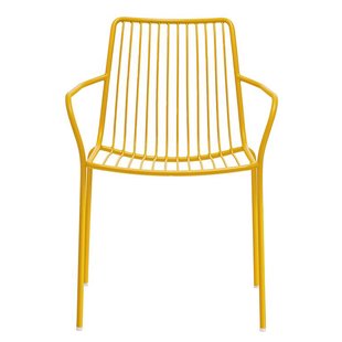 Pedrali Nolita Tuinstoel Met Armleuning Geel