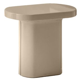 Pedrali Caementum Bijzettafel 46x35 Glossy Beige Pedrali Caementum Bijzettafel 46x35 Glossy Beige