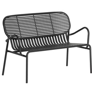 Petite Friture Week-end Tuinbank 2-zits Zwart