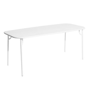 Petite Friture Week-end Tuintafel 180x85 Met Dicht Blad Wit