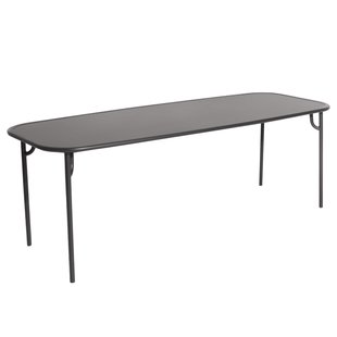Petite Friture Week-end Tuintafel 220x85 Met Dicht Blad Zwart