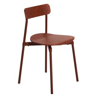 Petite Friture Fromme Wood Eetkamerstoel Red Brown