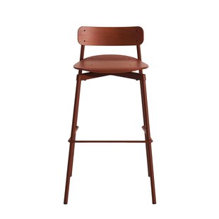 Petite Friture Fromme Wood Barkruk H75 Red Brown Petite Friture Fromme Wood Barkruk H75 Red Brown