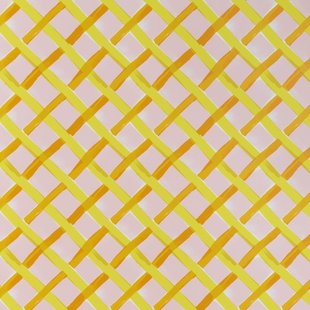 Petite Friture Croisillon By Les Crafties Behang Orange