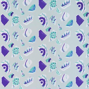 Petite Friture Mosaique By Les Crafties Behang Blauw