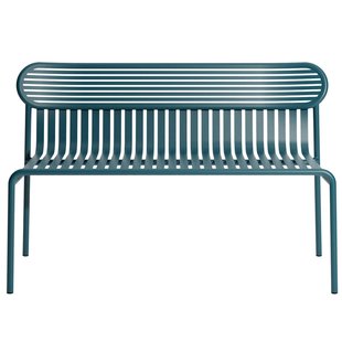 Petite Friture Week-end Tuinbank Met Rugleuning Ocean Blue