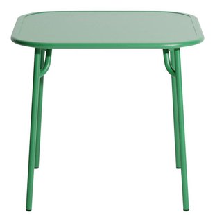 Petite Friture Week-end Tuintafel 85x85 Met Dicht Blad Mint Green Petite Friture Week-end Tuintafel 85x85 Met Dicht Blad Mint Green