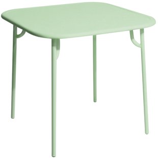 Petite Friture Week-end Tuintafel 85x85 Met Dicht Blad Pastel Green