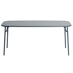 Petite Friture Week-end Tuintafel 180x85 Met Dicht Blad Grey Blue