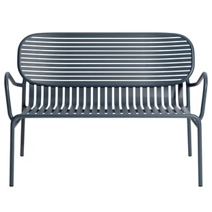 Petite Friture Week-end Tuinbank 2-zits Grey Blue