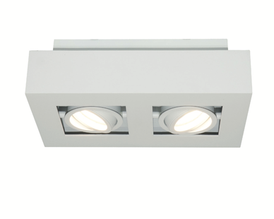 Artdelight Bosco - opbouwspot 2L - 25 x 14 x 8,6 cm - wit