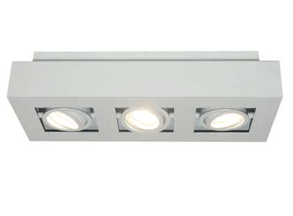 Artdelight Bosco - opbouwspot 3L - 36 x 14 x 8,6 cm - wit