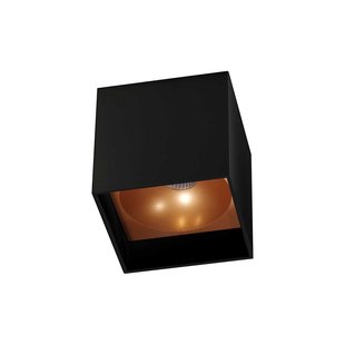 Artdelight Brock - plafondverlichting - 10 x 10 x 10 cm - 7W dimbare LED incl. - zwart en goud