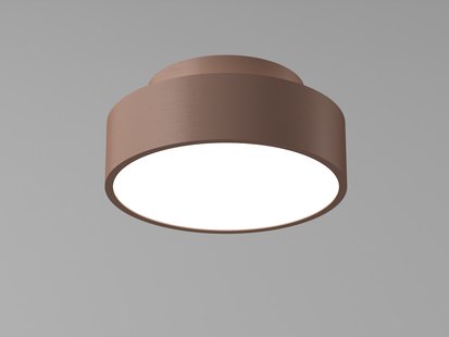 Artdelight Chicago - plafondlamp - Ø 15 x 6,8 cm - 9,8W dimbare LED incl. - brons geborsteld