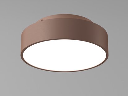 Artdelight Chicago - plafondlamp - Ø 25 x 9 cm - 19,5W dimbare LED incl. - brons geborsteld