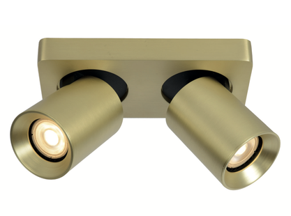 Artdelight Megano - opbouwspot 2L - 20 x 10 x 11,5 cm - mat goud