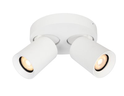 Artdelight Megano Round - opbouwspot - Ø 17 x 11,3 cm - wit