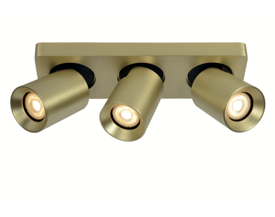 Artdelight Megano - opbouwspot 3L - 30 x 10 x 11,5 cm -mat goud