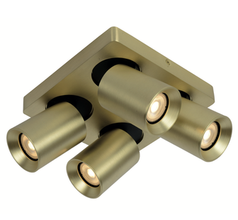 Artdelight Megano - opbouwspot 4L - 20 x 20 x 11,5 cm - mat goud