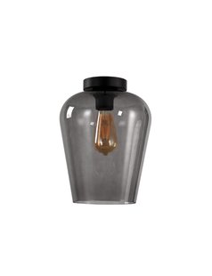 Artdelight Tombo - plafondverlichting - Ø 23 x 27 cm - gerookt