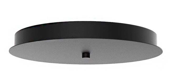 Artdelight Plate - plafondplaat uitbreidbaar tot 5 lampen - Ø 30 cm - zwart