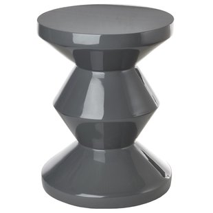 POLSPOTTEN Zig Zag Bijzettafel Gelakt Concrete Grey