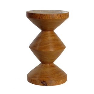 POLSPOTTEN Zig Zag Kruk Hout