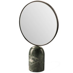 POLSPOTTEN Mirror Round Marble Green Tafelspiegel