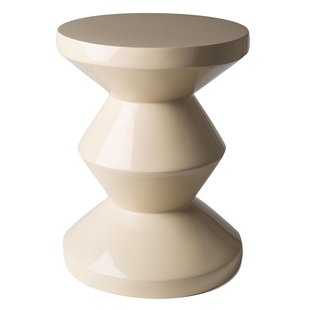 POLSPOTTEN Zig Zag Bijzettafel Gelakt Beige