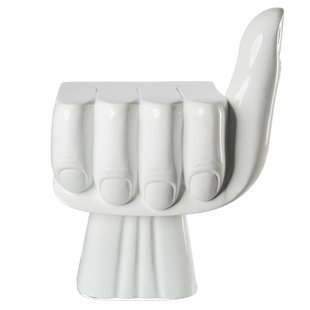 POLSPOTTEN Chair Fist Stoel Wit