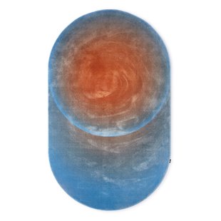 POLSPOTTEN Optical Vloerkleed 300x180 Oranje/blauw