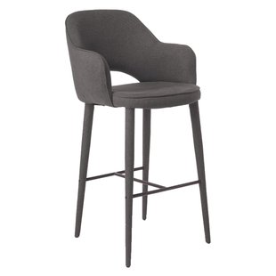 POLSPOTTEN Cosy Barkruk Fabric Donkergrijs