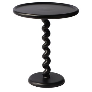 POLSPOTTEN Twister Bijzettafel Zwart