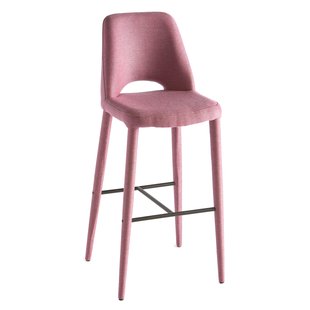 POLSPOTTEN Holy Barkruk Fabric Roze