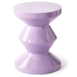 POLSPOTTEN Zig Zag Bijzettafel Gelakt Lilac