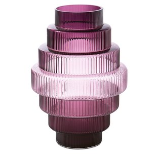 POLSPOTTEN Steps Vaas Large Donkerpaars