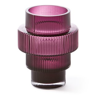 POLSPOTTEN Steps Waxinelichthouder Donkerpaars