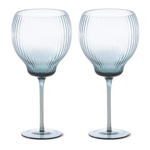 POLSPOTTEN Pum Wijnglas L Set Van 2 Licht Blauw