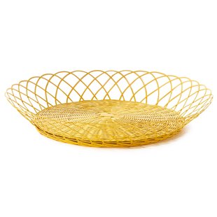 POLSPOTTEN Bakkie Fruitschaal Metaal&Oslash;70 XXL Geel