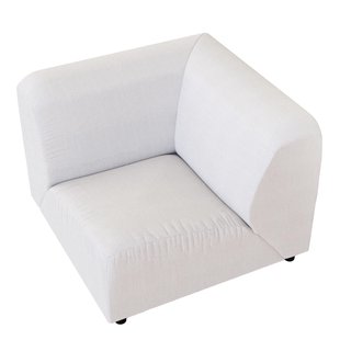 POLSPOTTEN A-Round-U Bank Hoek Links Lindau Beige