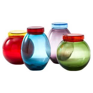 POLSPOTTEN Bloated Caps And Jars Voorraadpot Set Van 4