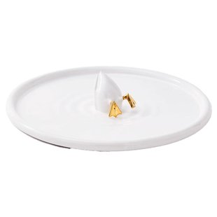 POLSPOTTEN Diving Duck Plate Dienblad&Oslash;40 Goud