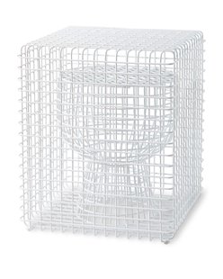 POLSPOTTEN Wire Tip Tap Kruk 40x40 Wit