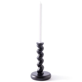 POLSPOTTEN Twister Kandelaar M Zwart