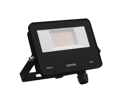 Century Italia Porteo CCT - verstraler - 16,2 x 3,6 x 14,4 cm - 20W LED incl. - instelbare lichtkleur - IP65 - zwart