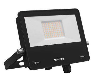 Century Italia Porteo CCT - verstraler - 22,4 x 3,6 x 20,3 cm - 40W LED incl. - instelbare lichtkleur - IP65 - zwart
