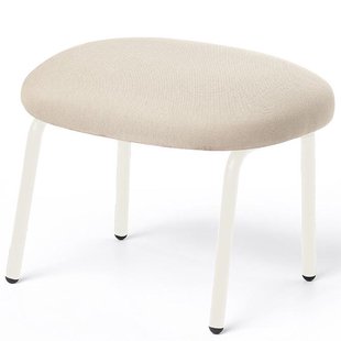 Puik Dost Voetenbank Stalen Onderstel Cr&egrave;me