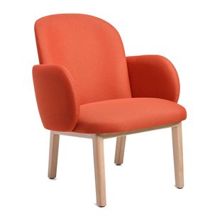 Puik Dost Fauteuil Eiken Onderstel Terracotta