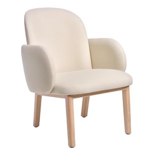 Puik Dost Fauteuil Eiken Onderstel Ivory/creme